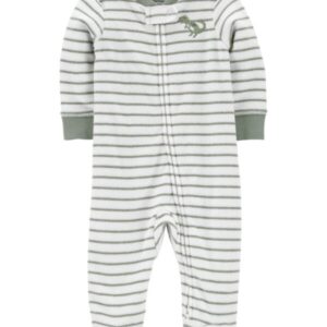 CARTER'S   BABY B GREEN STRIPE DINO SLEEP N'PLAY   $18.65 VAT