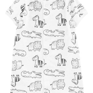 CARTER'S  BABY B  IVORY ANIMALS SNAP-UNDER  $15.68 VAT