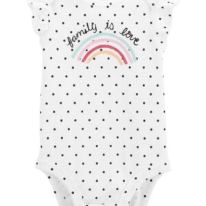 CARTER'S  BABY G RAINBOW SLOGAN BODY SUIT  $12.54 VAT