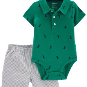 CARTER'S   BABY B GREEN POLO SET  $24.75 VAT
