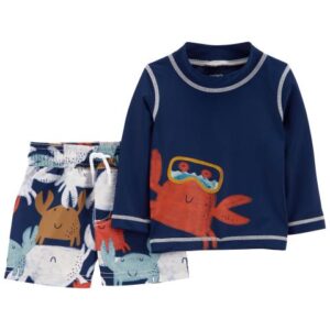 CARTER'S  BABY B CRAB RASHGUARD SET  $39.60 VAT