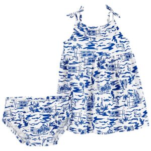 CARTER'S  BABY G BLUE-WHITE DRESS  $17.82 VAT