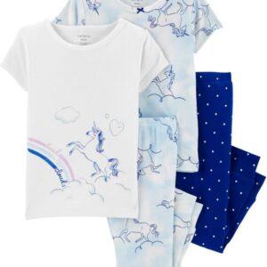 CARTER'S  TODDLER G 4 PC UNICORN SLEEPWEAR  $36.63 VAT