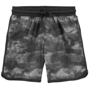 OSHKOSH   TODDLER B CHARCOAL CLOSED HOLE MESH SHORTS  $23.10
