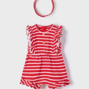 MAYORAL   BABY G RED ROMPER W/HEADBAND   $39.11 VAT