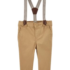BABYB'GOSH   BABY B KHAKI SUSPENDER PANTS   $36.47 VAT
