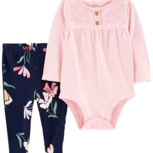 CARTER'S   BABY G NAVYFLORAL BODYSUIT PANTS-SET   $22.77 VAT