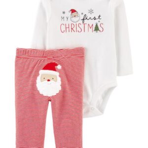 CARTER'S   BABY 'MY FIRST CHRISTMAS' SANTA SET $22.77 VAT