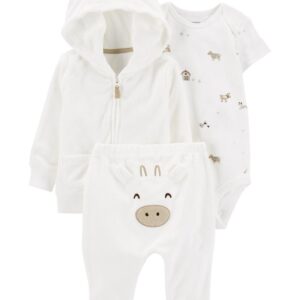 CARTER'S    BABY NEUTRAL WHITE CARDI SET   $33.99 VAT