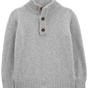 CARTER'S   BABY B HEATHER 1/4 BUTTON SWEATER   $38.45 VAT