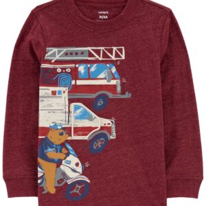 CARTER'S   TODDLER B RED RESCUE L/S TEE SHIRT   $22.61 VAT
