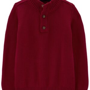 CARTER'S   BIG KID RED 1/4 BUTTON SWEATER   $40.43 VAT