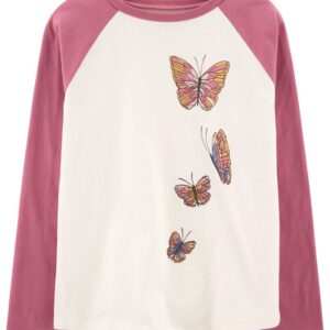 CARTER'S   BIG G IVORY BUTTERFLY L/S TOP   $22.28 VAT