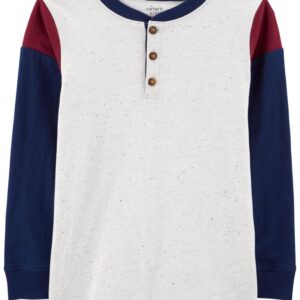 CARTER'S   BIG B GREY HEATHER HENLEY SHIRT $24.75 VAT