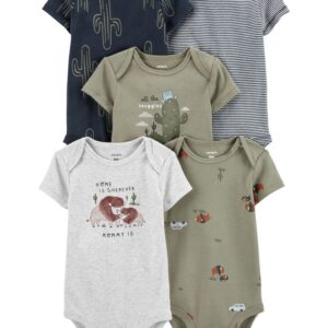 CARTER'S   BABY B 5-PACK GREENNAVY SS BODYSUIT   $35.64 VAT