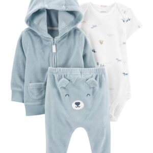 CARTER'S   BABY B CARDI SET BLUE   $33.99 VAT