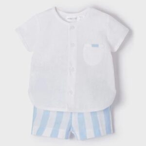 MAYORAL  BABY B STRIPES SHORT TROUSERS SET  $61.88 VAT