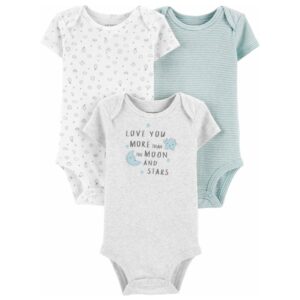 CARTER'S  3-PK LOVE YOU MORE BODYSUITS $19.53 VAT