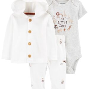 CARTER'S    BABY MY LITTLE LOVE 3PC CARDI SET   $33.17 VAT
