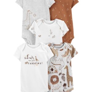 CARTER'S   BABY  5PK SAFARI BROWN-WHITE BODYSUIT   $35.64 VAT