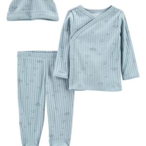 CARTER'S   BABY B BLUE SKY 3PC FOOTED SET   $33.99 VAT
