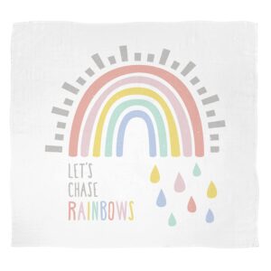 STEPHAN BABY   LET'S CHASE RAINBOWS SWADDLE BLANKET   $26.40  VAT