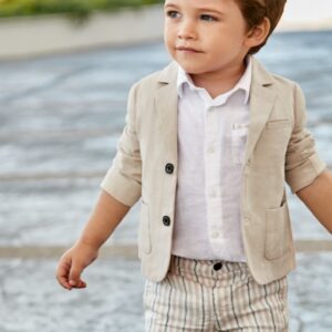 Mayoral Linen Short Set Baby Boys Vat $71.04