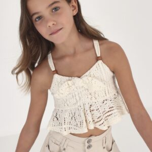 Mayoral Crochet Chickpea Top Vat $46.59