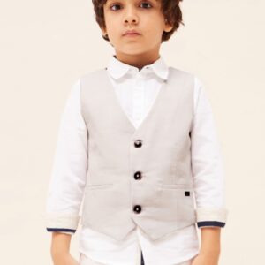 Mayoral Linen Tapioca Vest Vat $65.26