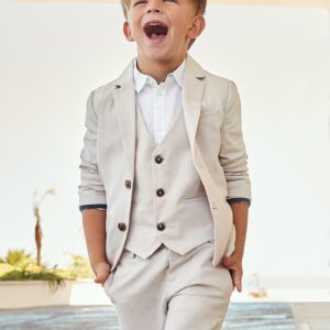 Mayoral Tapioca Linen Shorts with Adjustable Waist Vat $55.83