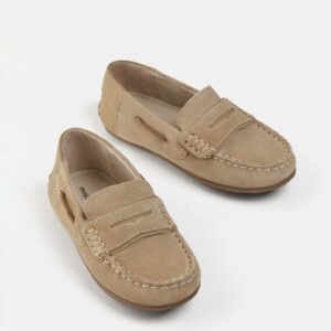 Mayoral Sand Leather Moccasins Vat $89.13