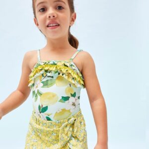 Mayoral Print Swimsuit Girls Vat $41.20