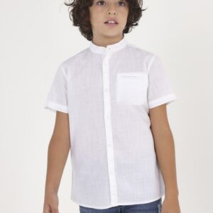 Nukutavake White Short Sleeve Collar Shirt Vat $46.59