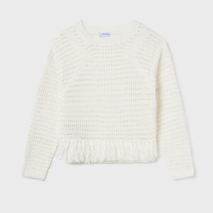 Mayoral Natural Tassels Sweater Vat $59.68