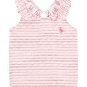 Carter's Baby Girl Striped Flutter Tank Vat $24.26