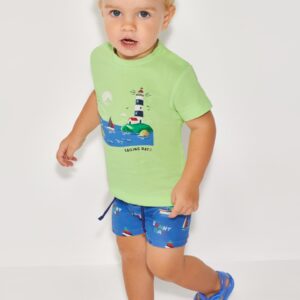 Mayoral 2-Piece Print Swim Shorts Vat $42.93
