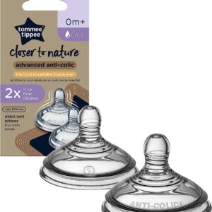 Tommee Tippee Advance Anti-Colic Slow Flow Nipple 2pk VAT $16.56