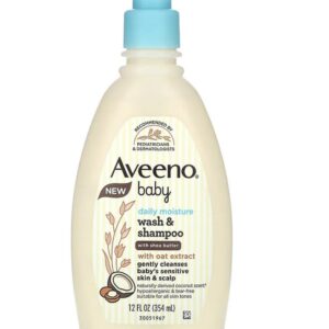 Aveeno Baby Daily Moisture Wash & Shampoo with Shea Butter with Oat Extract Vat $18.90