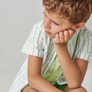 Mayoral Stripes Short Sleeve T-Shirt Vat $42.93