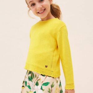 Mayoral Knit jumper with openwork details Vat $52.36