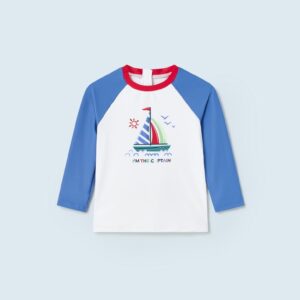 Mayoral Long sleeve T-shirt with Sun Protection Baby Boys Vat $29.84