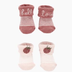 Carter's Baby 2pk Keepsake Bootie-Fruit/Hello & Love VAT$14.63