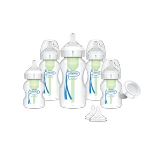 Dr.Brown Natural Flow Baby Bottle Newborn Feeding Set with Baby Bottle Travel Caps VAT $79.48