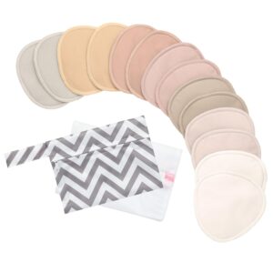 KEABABIES ORGANIC WASHABLE NURSING BREAST PADS 14-PACK - White VAT $39.49