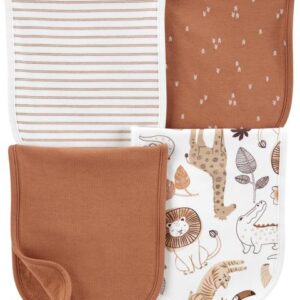 CARTER'S BABY 4-PACK BURP CLOTHS- MULTI VAT $31.76