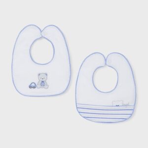 Mayoral Ivory Bunny Baby Bibs (2 Pack) - Vat $35.23