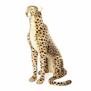 Cheetah Life Size Seated Jacquard 44''H Vat $1,451.84