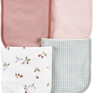 CARTER'S  G 4PK PINK MULTI BURPCLOTH VAT $31.77