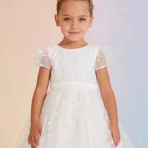 Abel & Lula Cap Sleeve Telle Sequin w/belt Dress VAT $156.58