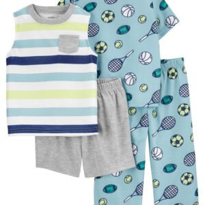 Carter's Toddler Boy 4-Piece Sports Loose Fit Poly Pajamas VAT $36.63